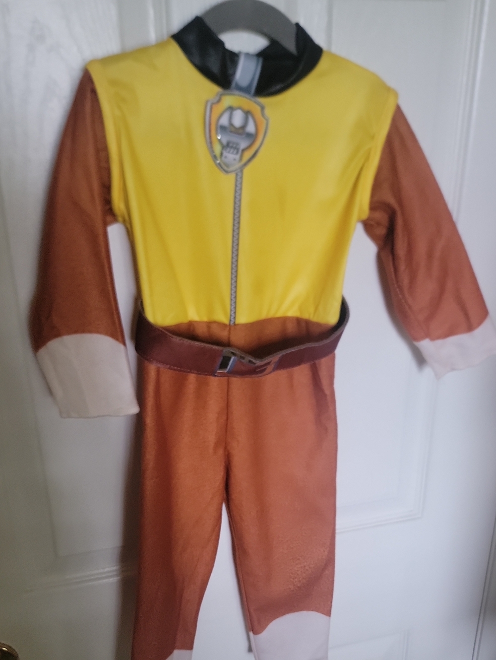 Toddler Yellow and Brown Rubble Construction Costume